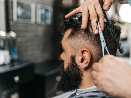 men's haircut