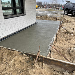 travaux en béton