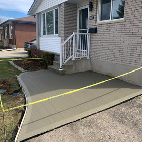broom finished concrete by Silver Springs Contracting
