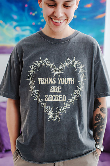 trans youth are sacred tshirt