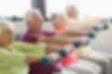 seniors exercising together
