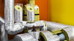 Boiler pipe insulation and HVAC duct wrap