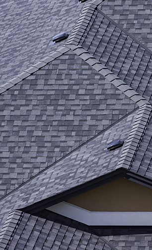 asphalt singles roof