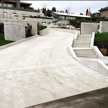 concrete driveway