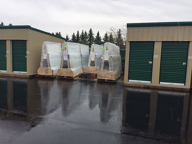 packed metal sheds