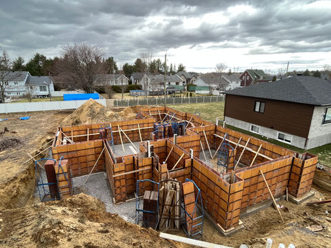 Coffrage de semelle et de mur