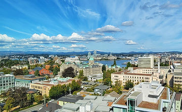 aerial view of victoria BC