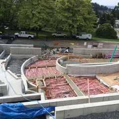 preparation for a concrete driveway
