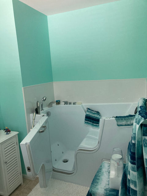 new walk-in bathtub installation