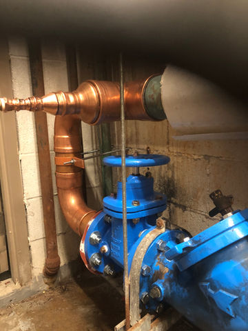 Backflow piping