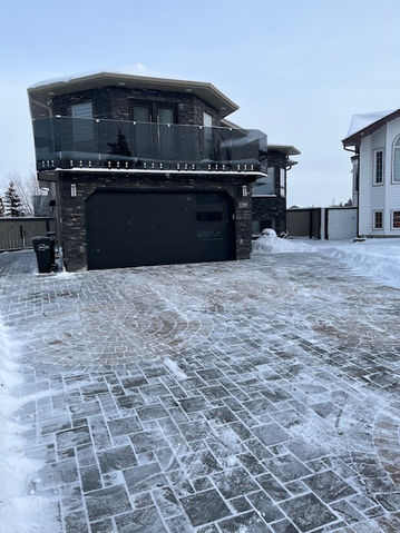 stone driveway