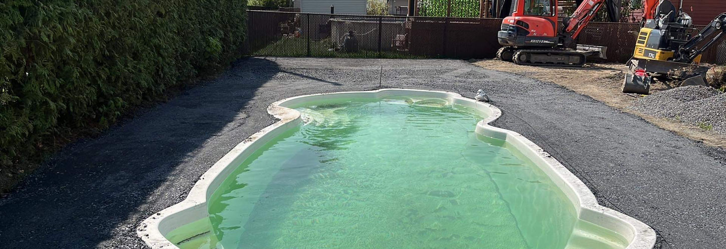 installation d'une nouvelle piscine