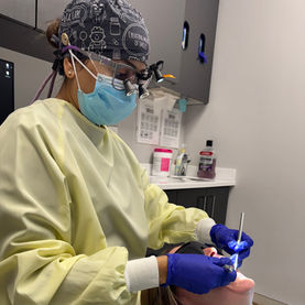 dentist and patient