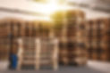 stacks of wooden pallets