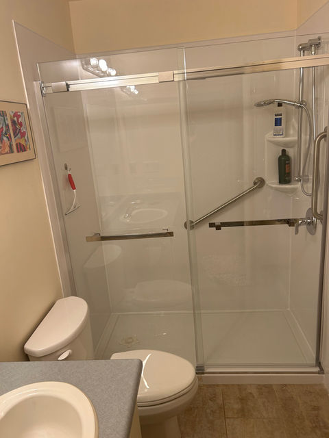 new shower installation