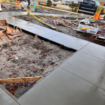 stamped concrete walkway