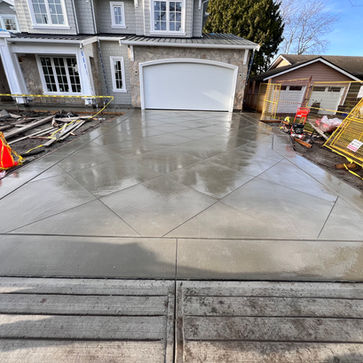 stamped concrete driveway