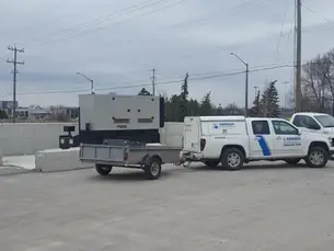 generator on trailer