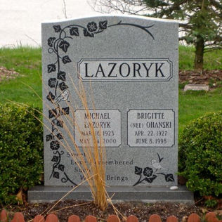 upright gravestone monument