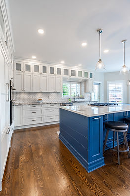 Kitchen - Hempton Flat in Arctic and Marine.