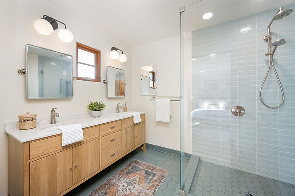 modern bathroom with shower