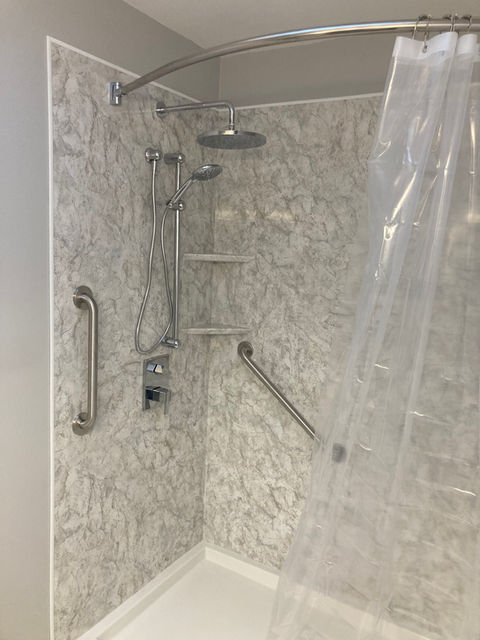 new shower