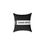 Thumbnail: Home Office Square Pillow — Black Canvas Decorative Cushion 