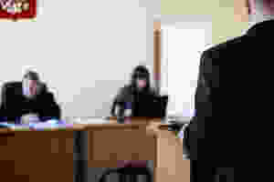 lawyer standing at podium