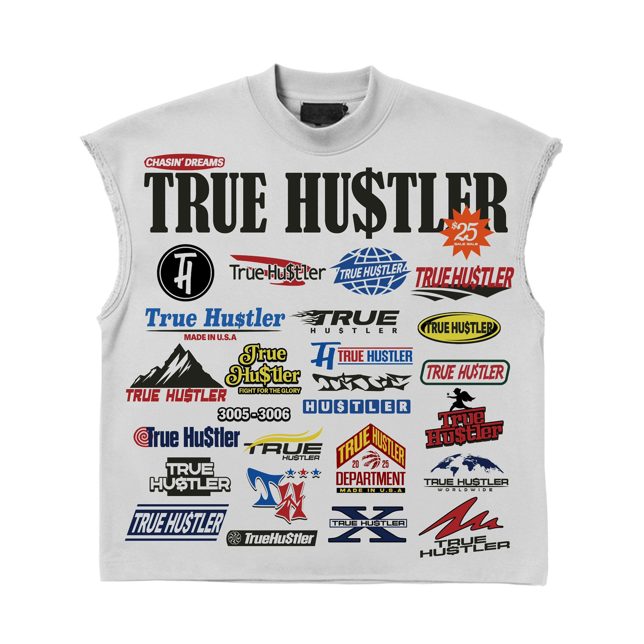 True Hustler “Vintage Global Graffiti” Sleeveless Tee