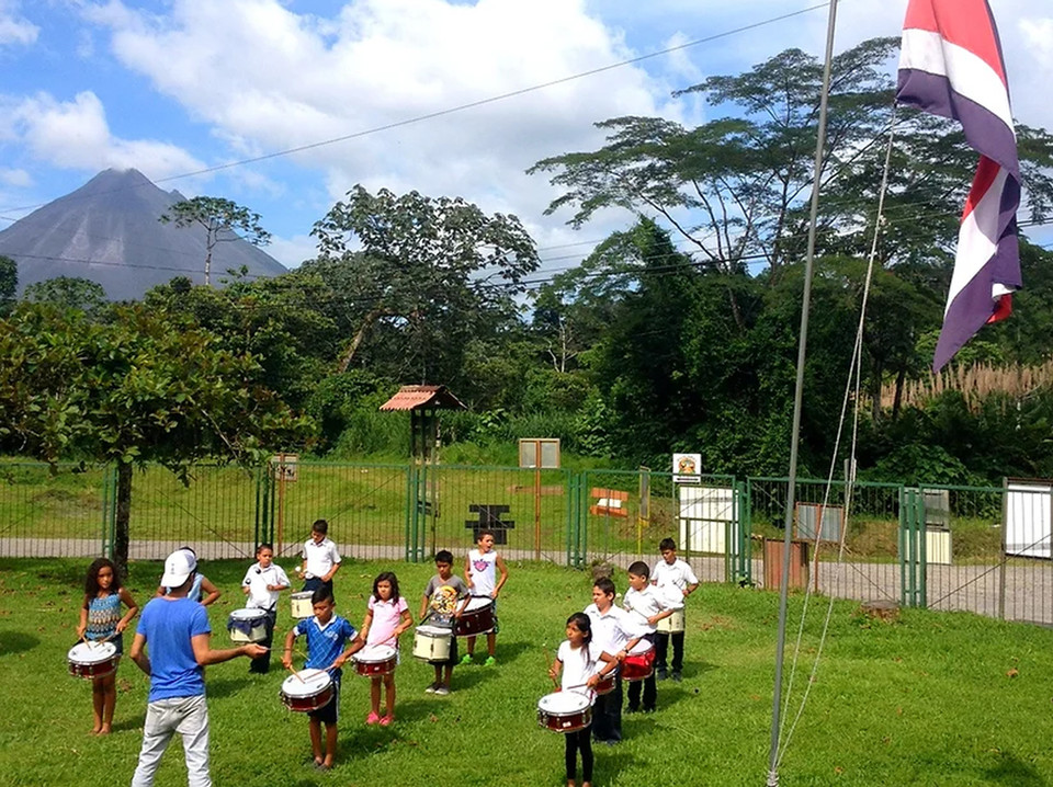 In 2016, we at Rancho Margot hired a talented musician and educator to guide and inspire students in the cultural arts. This experience has led us to expand our volunteer program at our eco resort to include resident artists, further widening the creative landscape for our children.