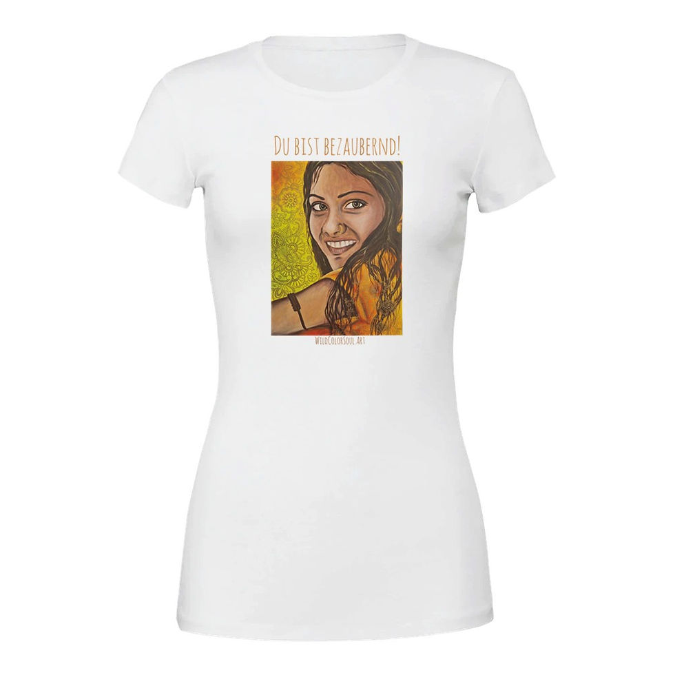 Miniaturbild: Indira - Premium Damen-T-Shirt mit Rundhalsausschnitt | Bella + Canvas 6004