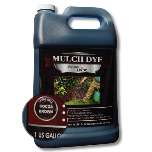 Cocoa Brown Mulch Dye 9,600 SQ. FT 1 Gallon Envirocolor LLC