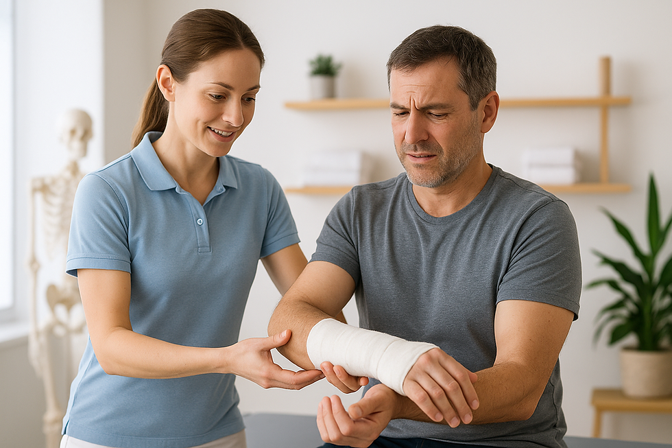 Schmerzen nach Knochenbrüchen – wie Physiotherapie hilft