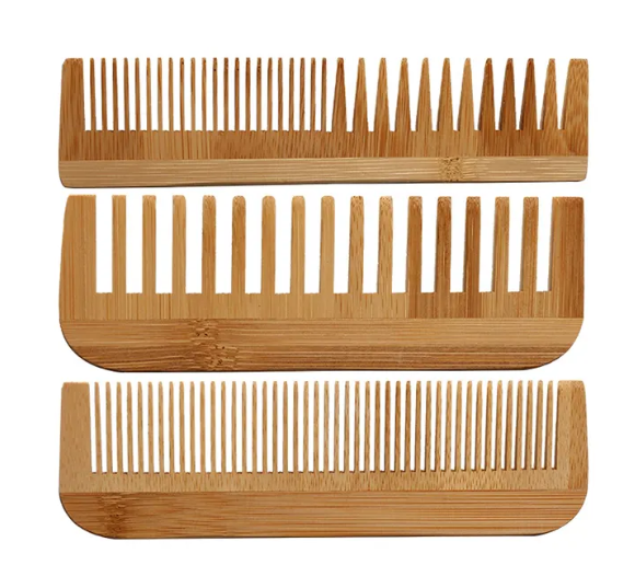 Lot de 3 peignes bambou