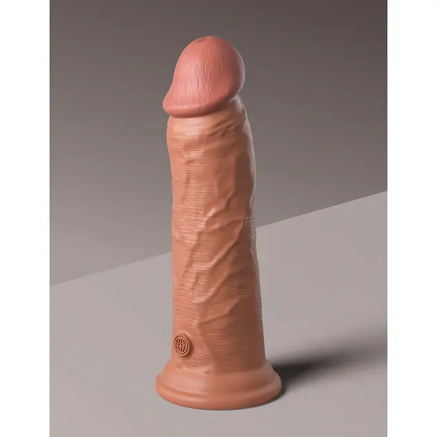 Miniature : King Cock Elite 8 in. Dual Density Silicone Cock Realistic Dildo With Suction Cu
