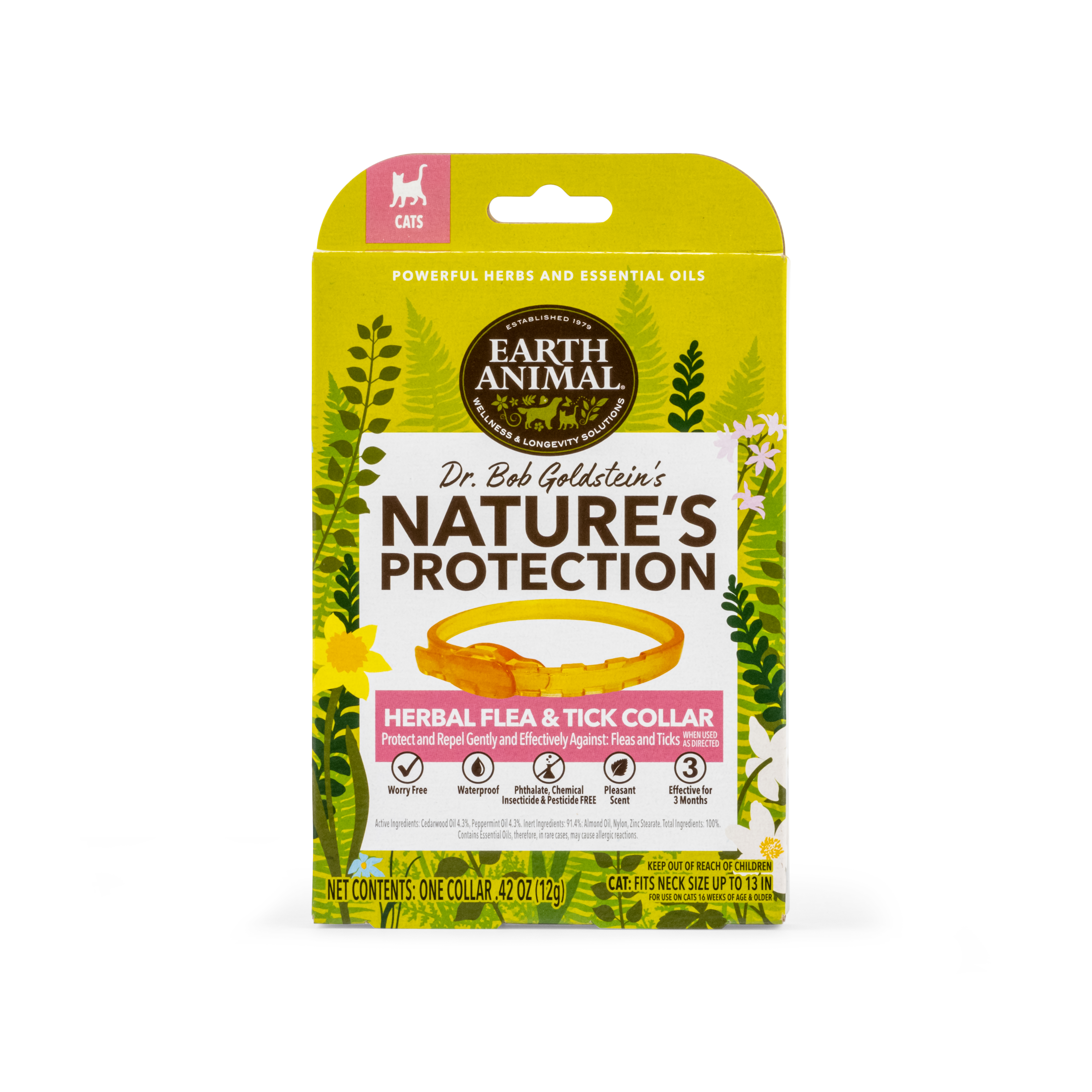 Earth Animal Nature's Protection Flea & Tick Prevention Herbal Spot-On for Cats