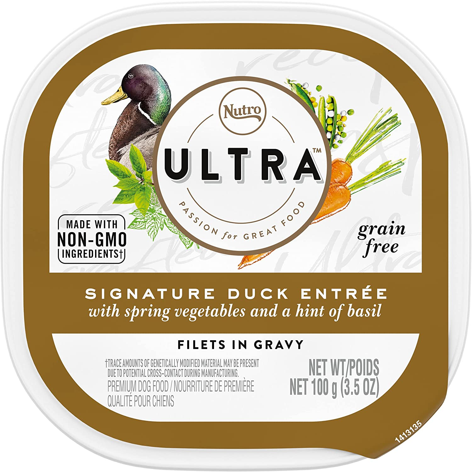 Ultra Grain Free Signature Duck Entree Filets In Gravy Wet Dog Food, 3.5 Oz x 24
