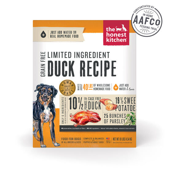 Honest Kitchen Dehydrated Limited Ingredient Duck