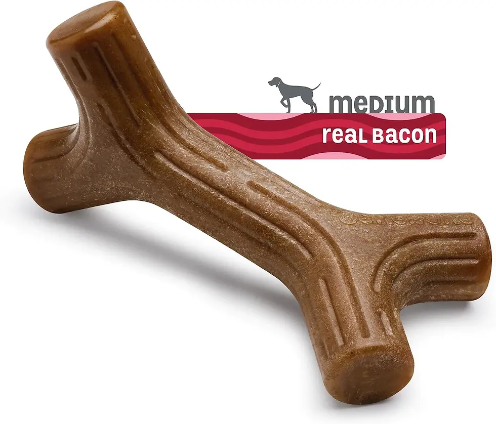 Thumbnail: Benebone Bacon Stick Tough Dog Chew Toy