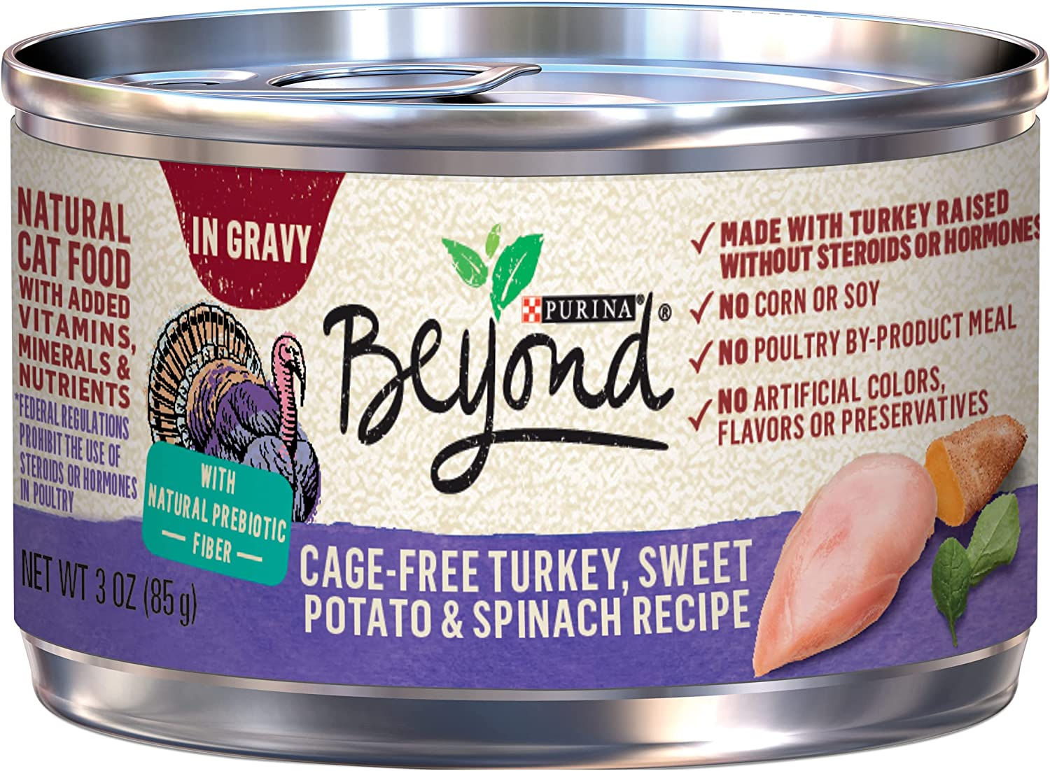 Purina Beyond Cage Free Turkey, Sweet Potato & Spinach Recipe, 3 Oz (Case of 12)