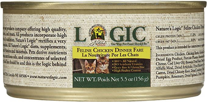 Natures Logic Feline Chicken Feast, 5.5 Oz (Case of 24)