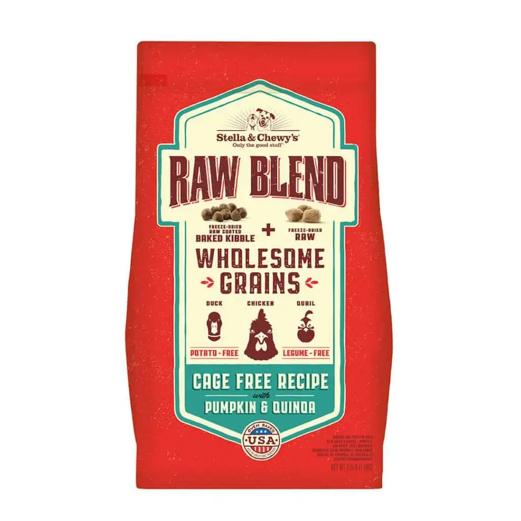 Cage-Free Recipe with Pumpkin & Quinoa Raw Blend Baked Kibble with Grains