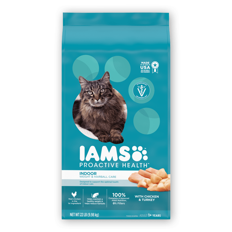 Thumbnail: Iams Proactive Health Indoor Weight and Hairball Care Dry Cat Food