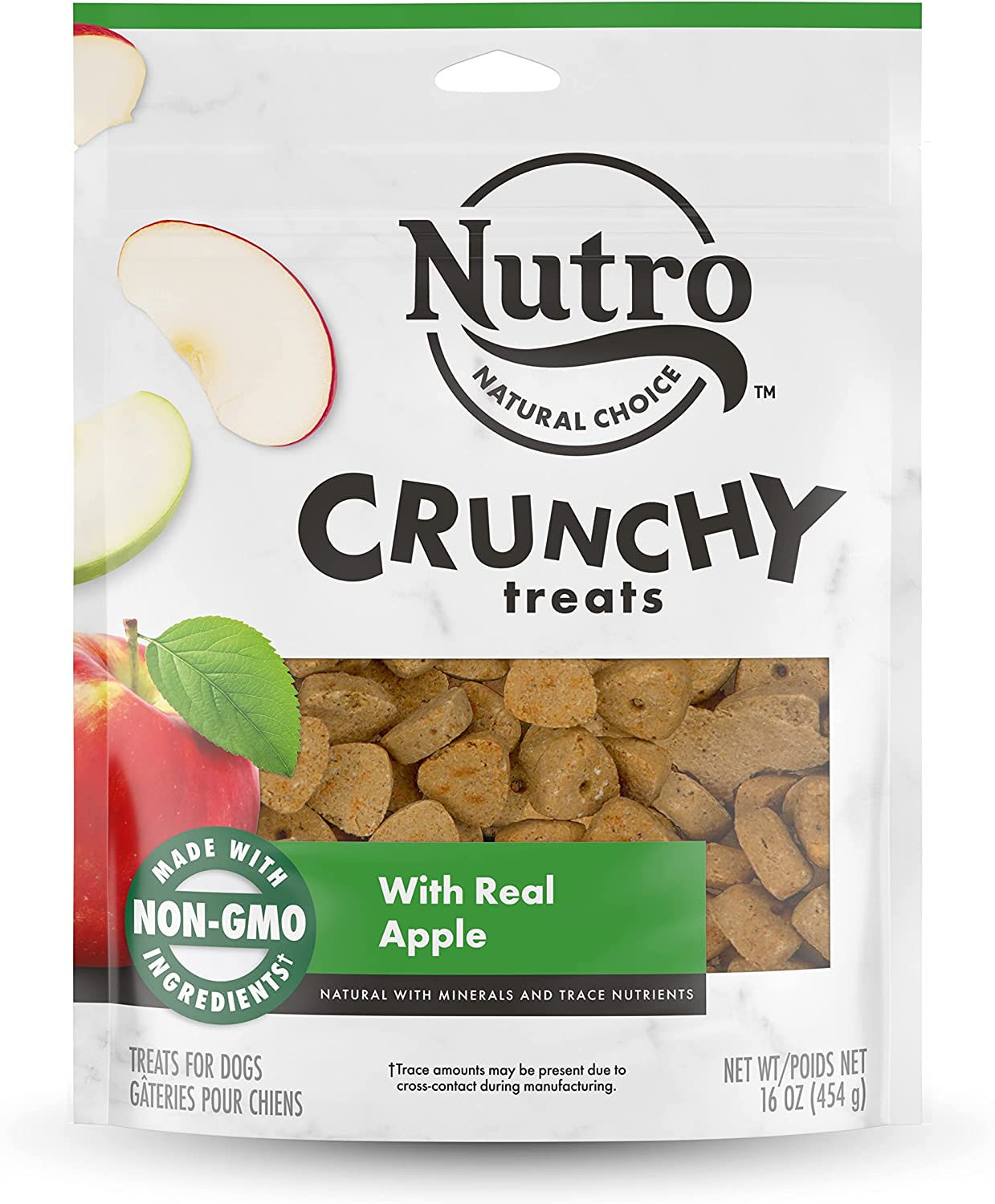 Nutro Crunchy Treats with Real Apple Dog Treats, 16 Oz