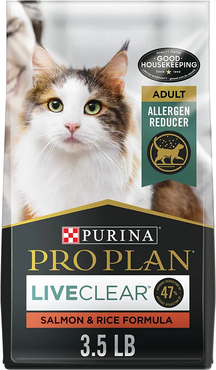 Thumbnail: Purina Pro Plan LiveClear Allergen Reducing Salmon & Rice Formula Dry Cat Food