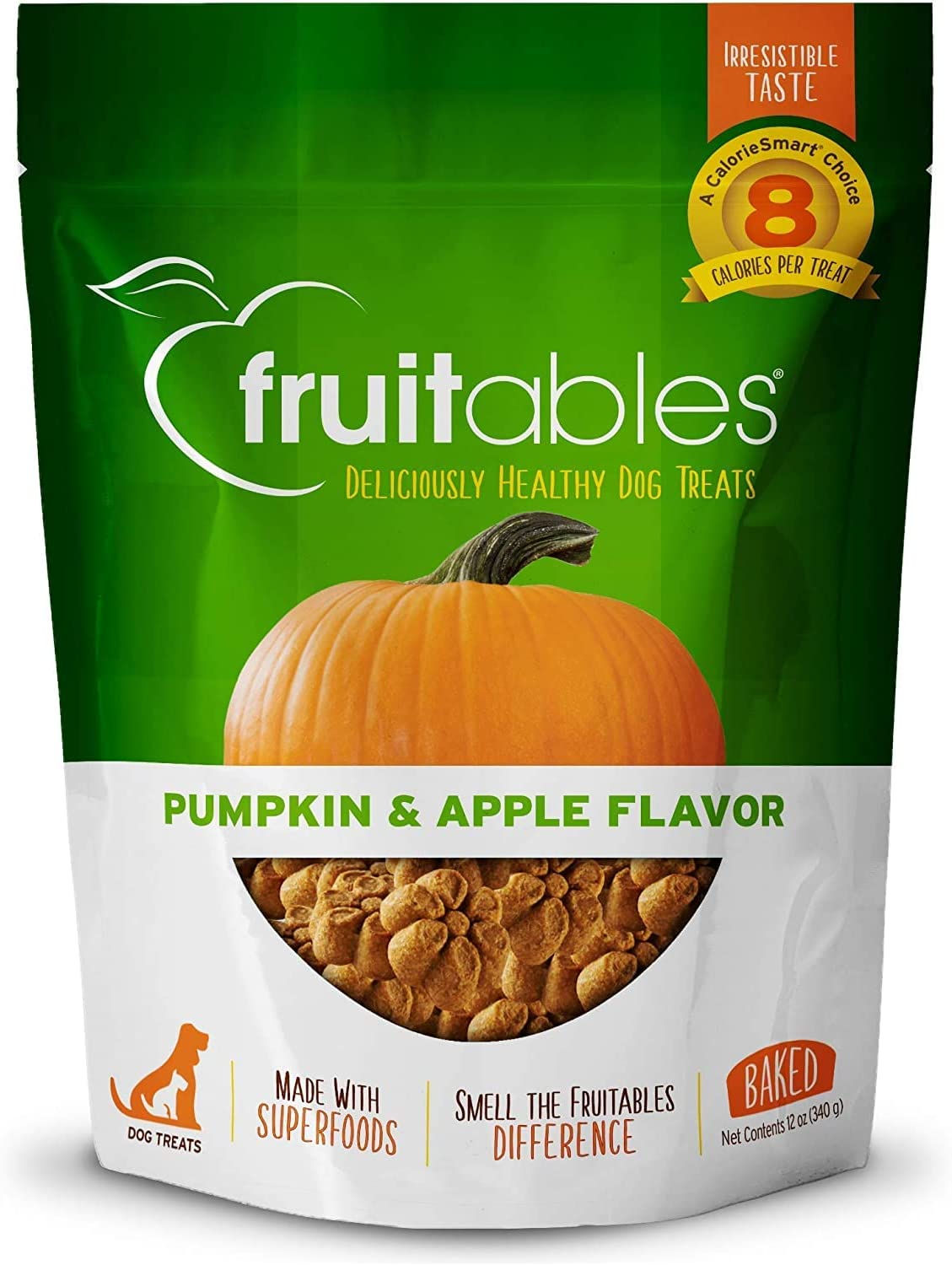 Fruitables Crunchy Pumpkin & Apple Dog Treats, 7 Oz