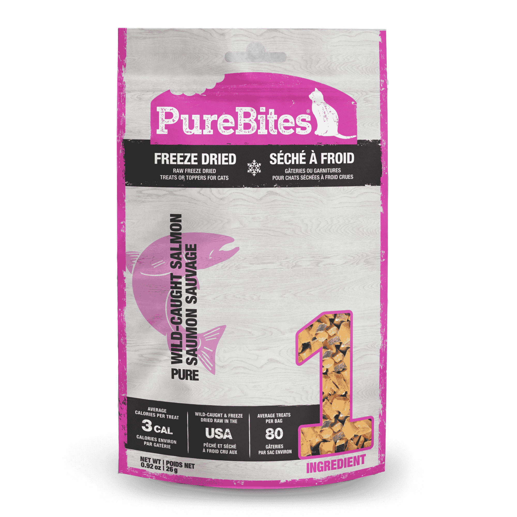 PureBites Freeze Dried Salmon Cat Treats, .92 Oz