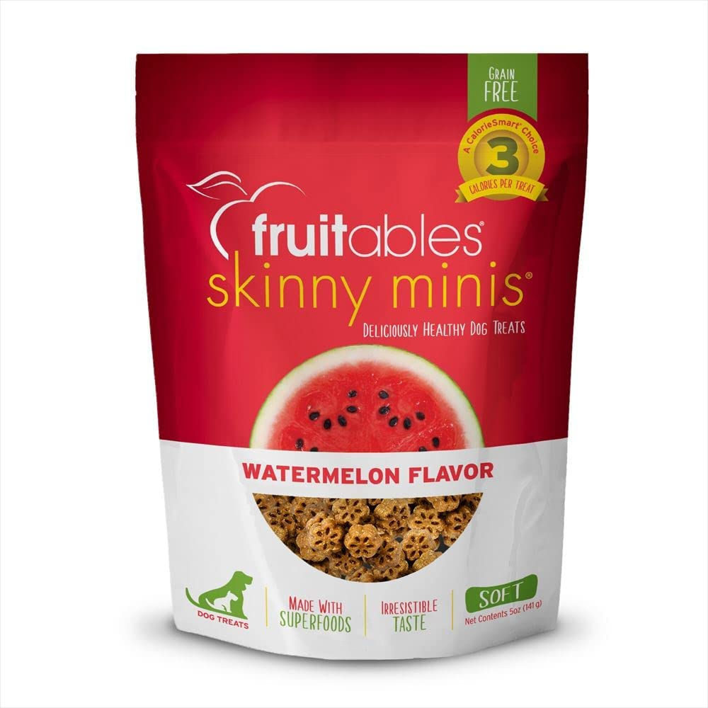 Fruitables Skinny Minis Chewy Watermelon Dog Treats, 5 Oz