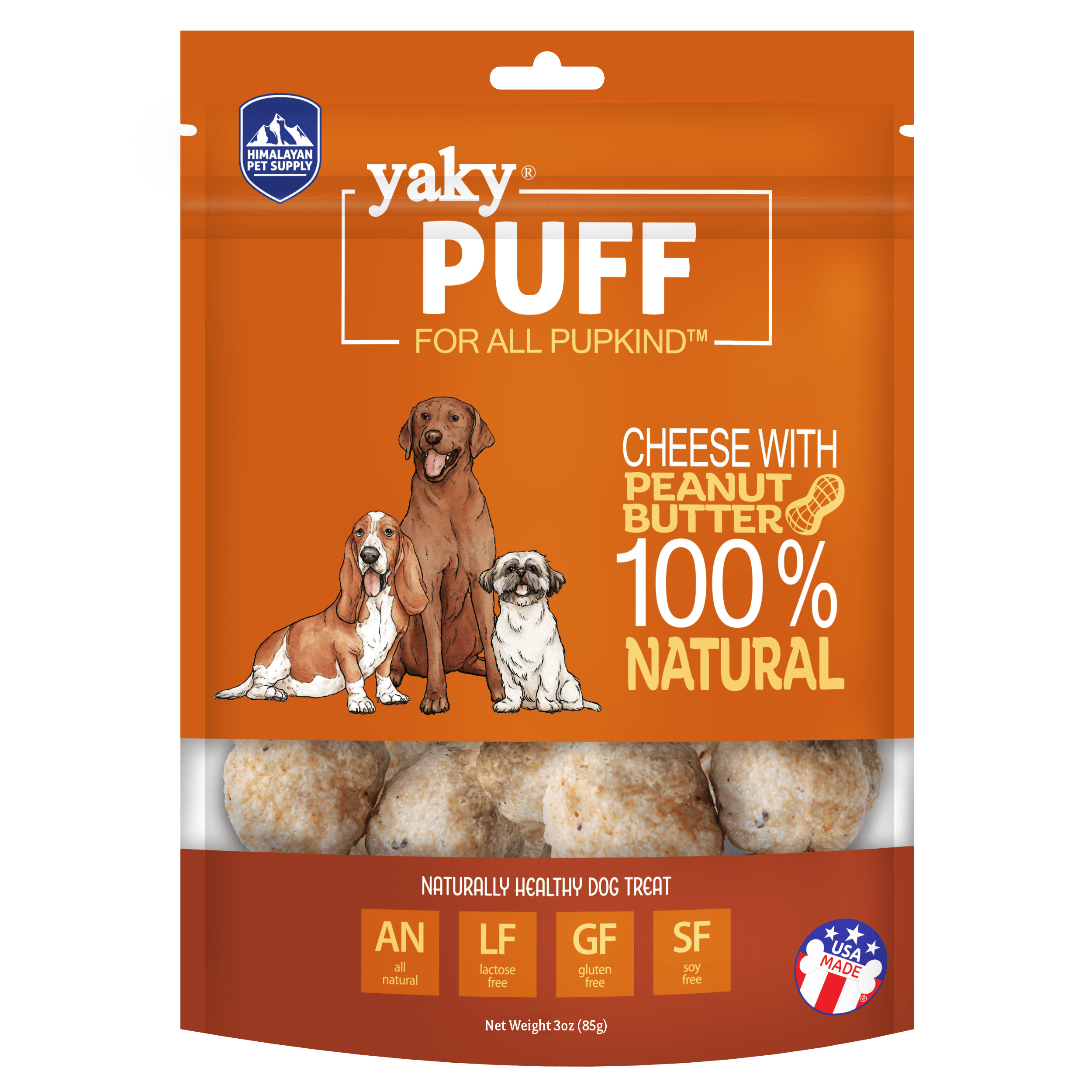 Himalayan Dog Chew Yakypuff Peanut Butter, 3 Oz