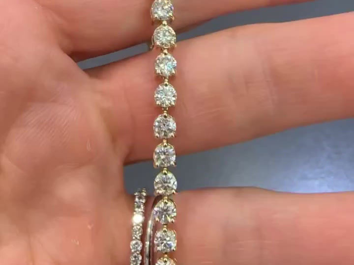 Thumbnail: 6.37c Martini Set Diamond Tennis Bracelet